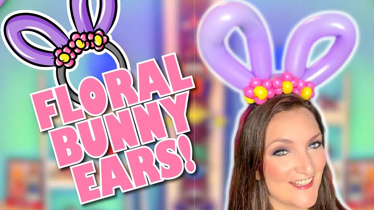 BUNNY EARS Balloon Animal Hat - Learn Balloon Animals with Holly!