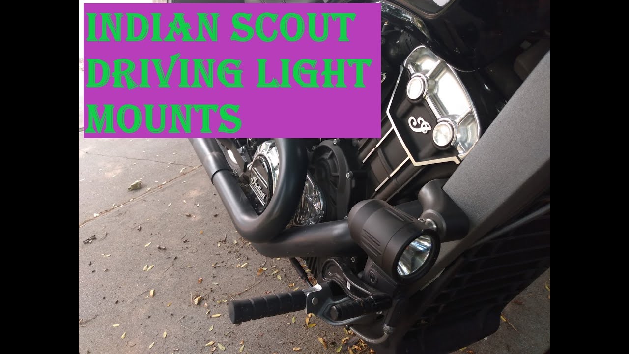 CUSTOM INDIAN SCOUT DRIVING LIGHT MOUNTS