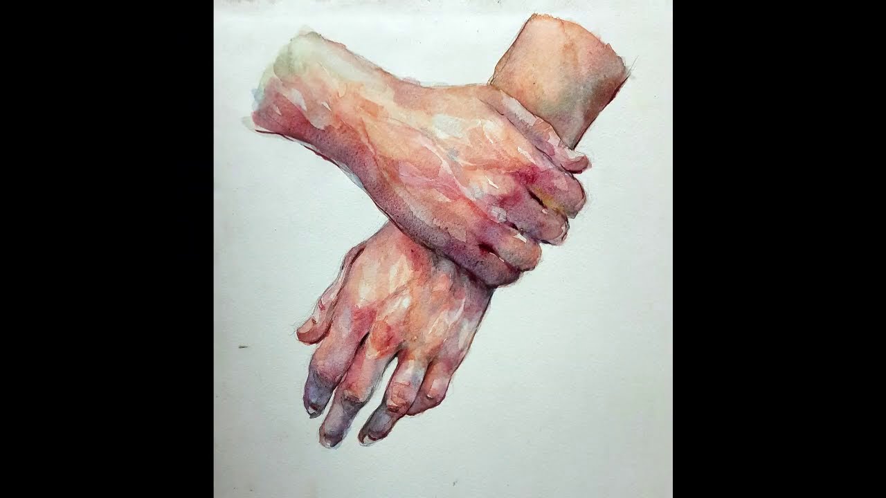 HOW TO PAINT HANDS IN WATERCOLOR