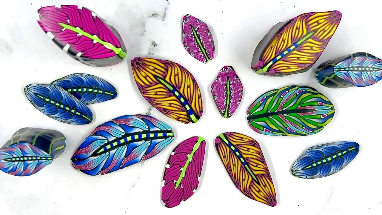 POLYMER CLAY CANE TUTORIAL: THE FEATHER CANES