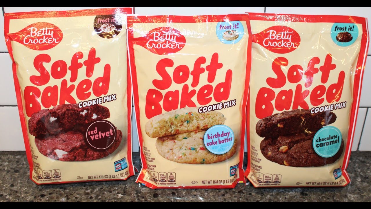 Betty Crocker Soft Baked Cookie Mix: Red Velvet, Birthday Cake Batter & Chocolate Caramel Review