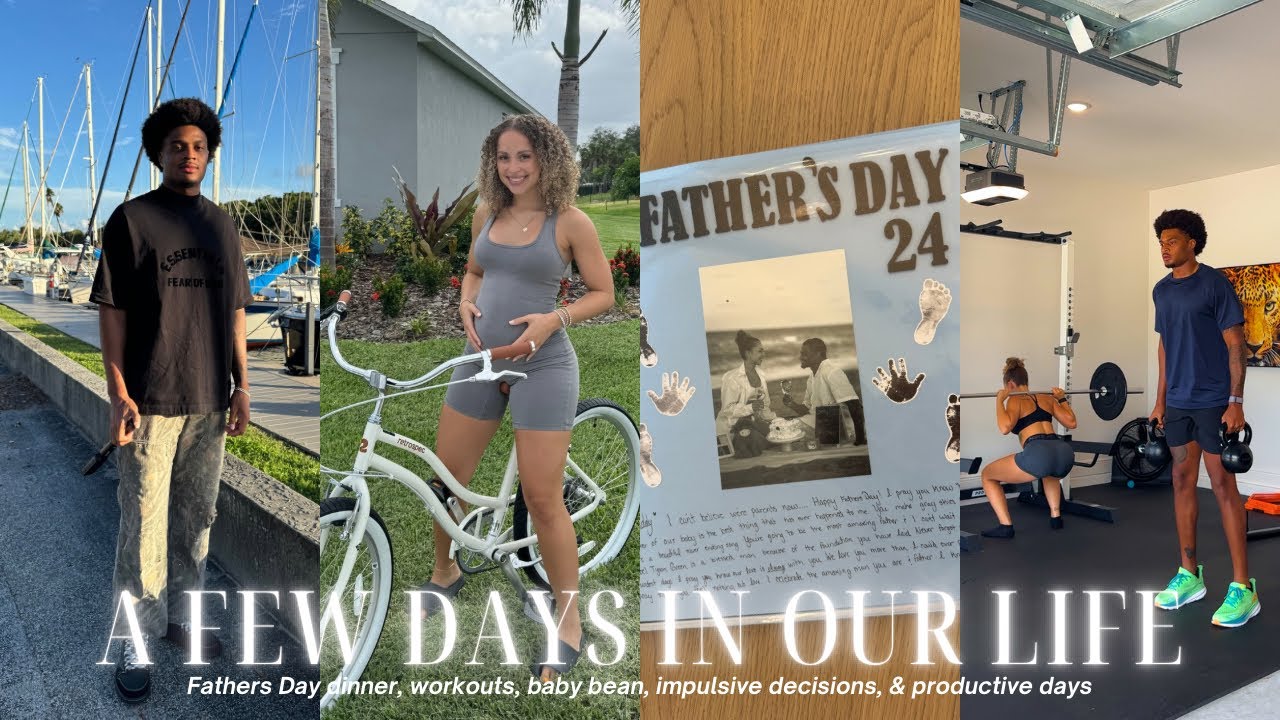 PRODUCTIVE VLOG ♡ (workouts, Father’s Day, buying new bikes, baby bean) DeAsia Green Vlogs