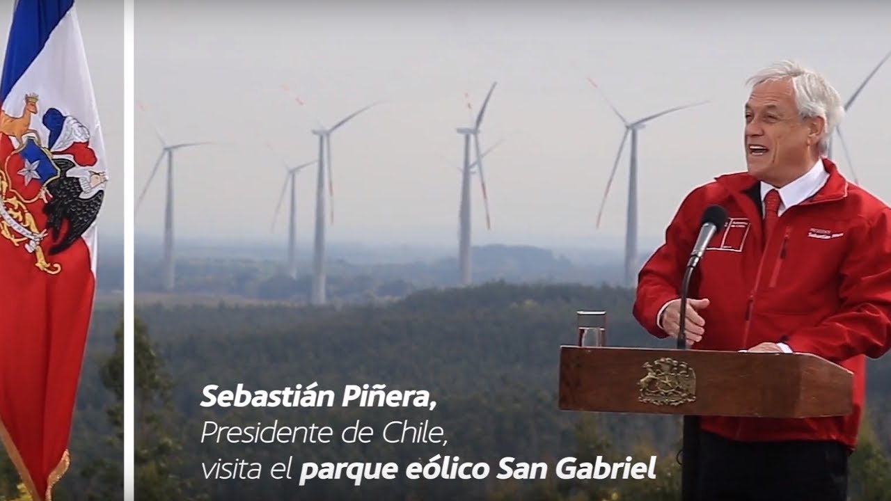 El presidente de Chile, Sebasti&aacute;n Pi&ntilde;era, visita el parque e&oacute;lico San Gabriel | ACCIONA