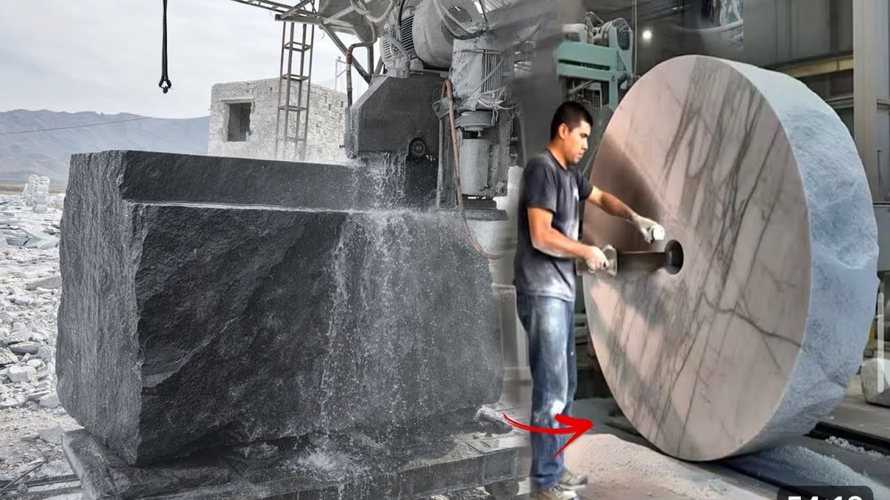 Satisfying Marble Slab Manufacturing Process | Inside Modern Marble Factory