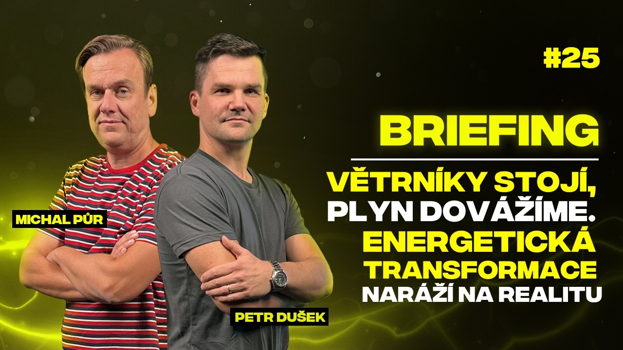 Větrníky stojí, plyn dovážíme. Energetická transformace naráží na realitu | VN Briefing #25