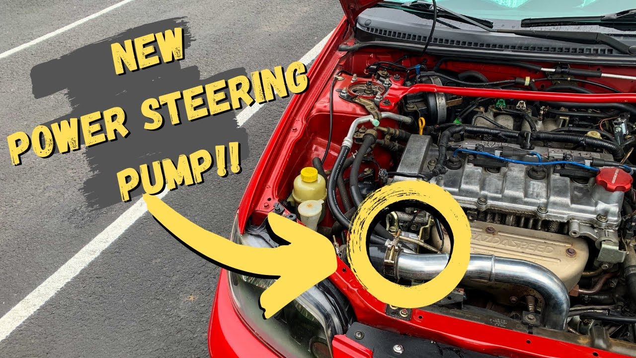 NEW Power Steering Pump on my Turbo Protege5!