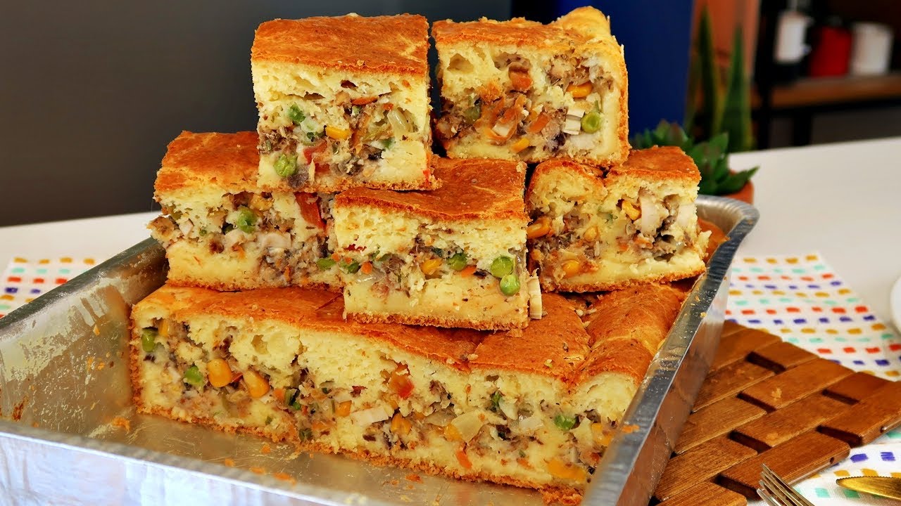TORTA DE SARDINHA DE LIQUIDIFICADOR SIMPLES E FÁCIL | MASSA SUPER FOFINHA