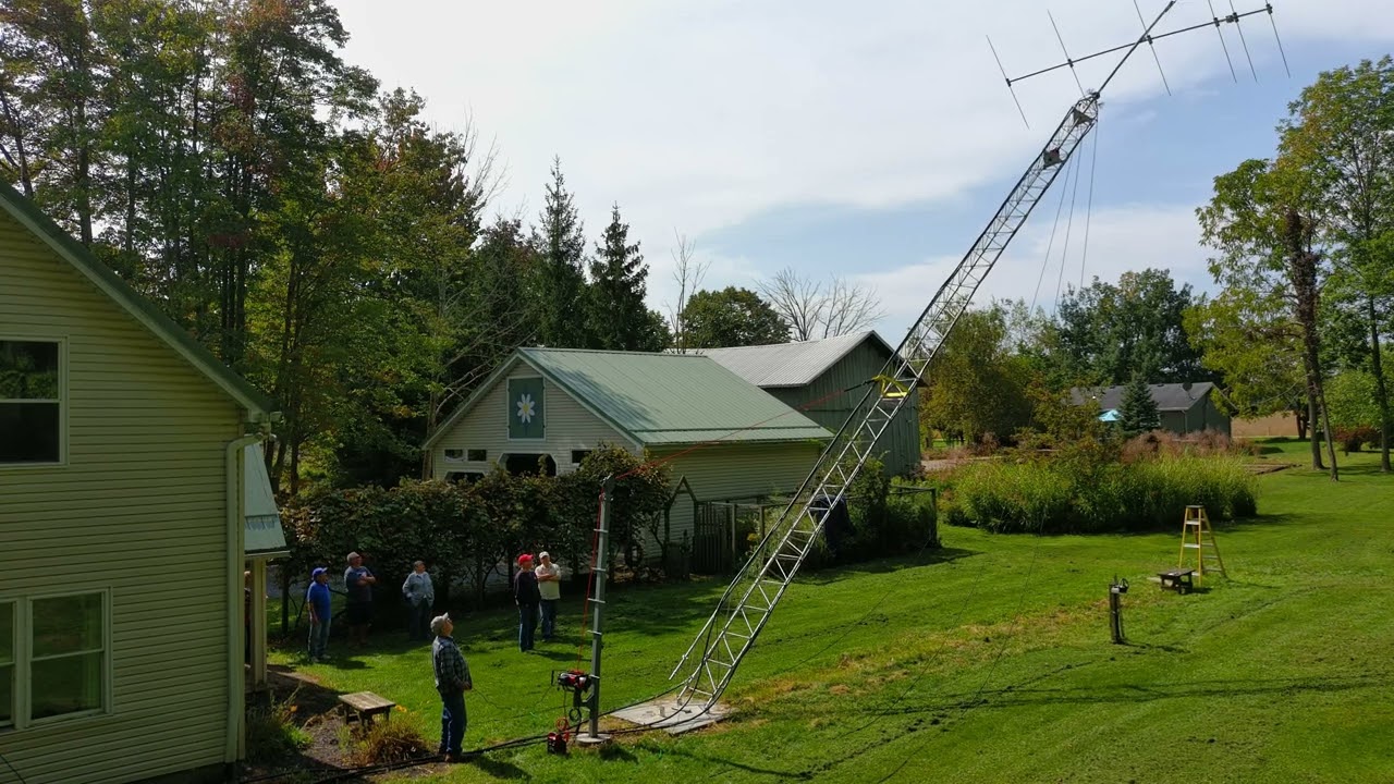 Raising an Amateur Radio Tower