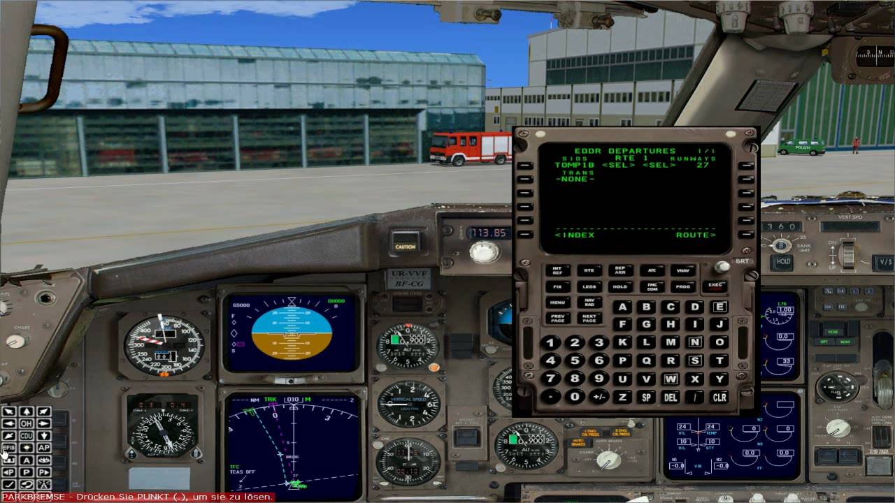 Captain Sim Boeing 757 Tutorial Flight [German] part 1
