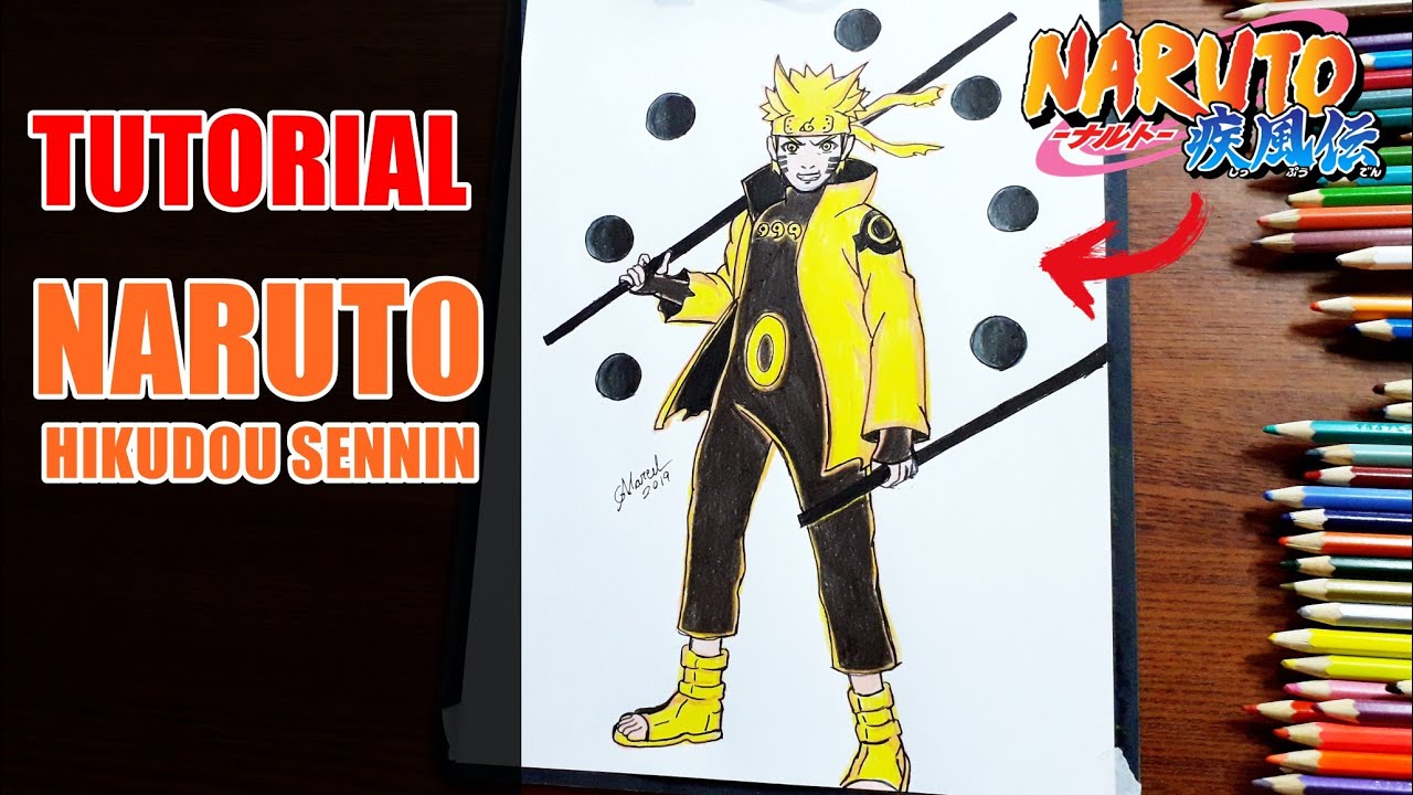 COMO DESENHAR O NARUTO MODO RIKUDOU SENNIN PASSO A PASSO