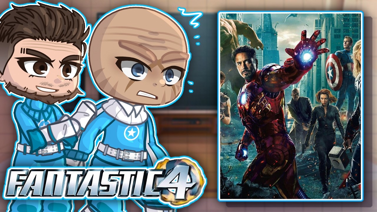Fantastic Four React To Avengers // Gacha React
