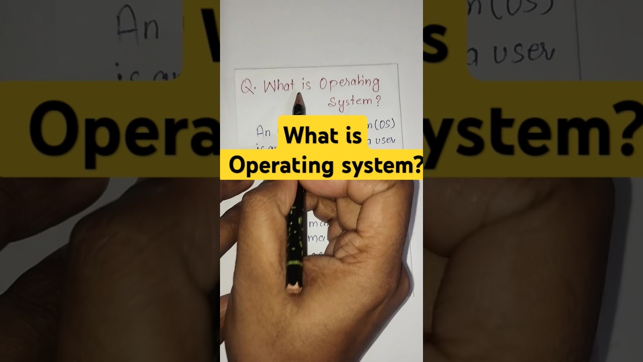 What is an Operating System? Short Definition for Beginners #OperatingSystem #shorts