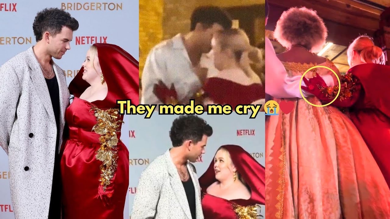 Luke and Nicola searching for each other's hands while posing ❤️😭 They coming down as royalty