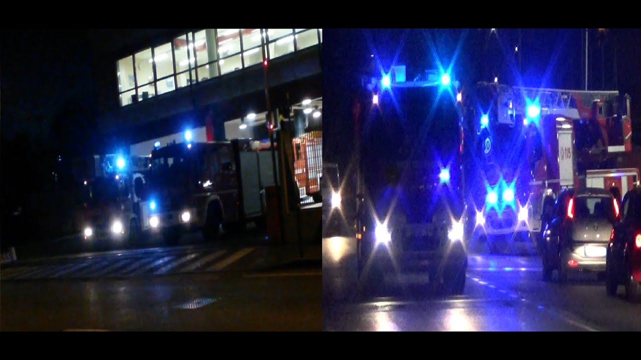 [OLD|NEW] Uscita Prima Partenza+Autoscala Vigili Del Fuoco Brescia In Sirena