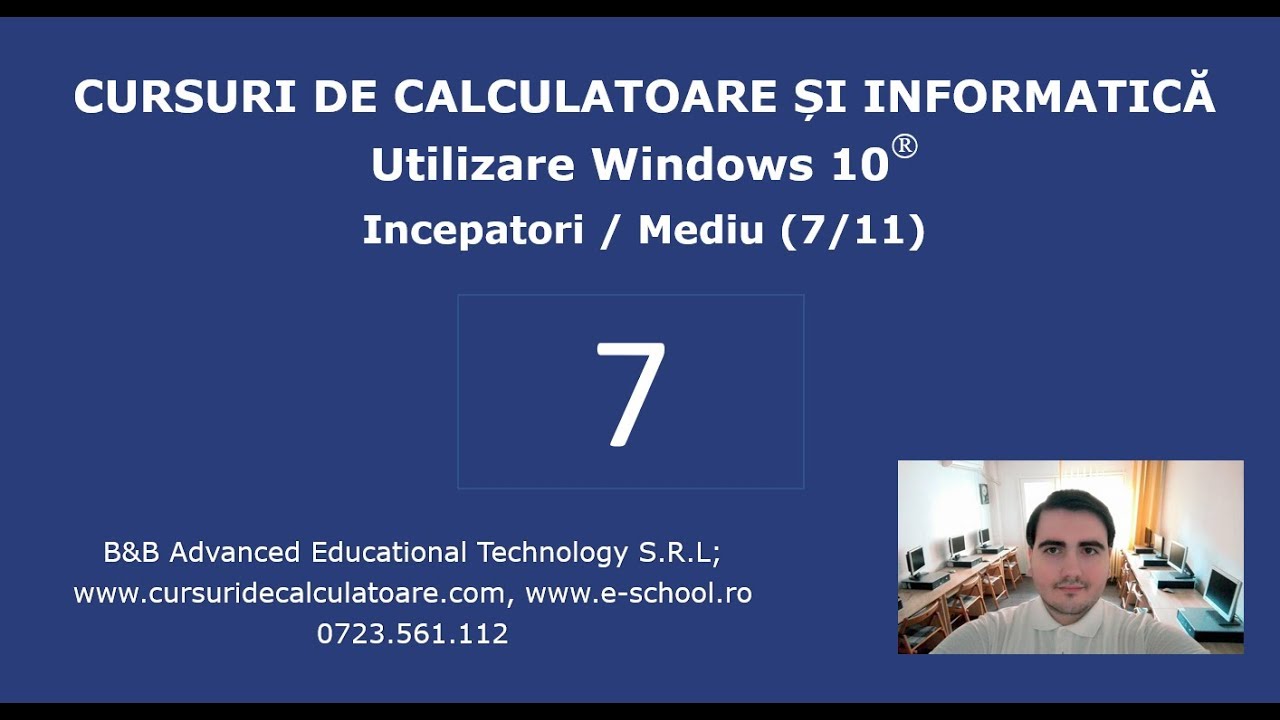 Cursuri de Utilizare PC / Windows 10 pentru incepatori - 7 / 11 – CUT, COPY, PASTE (text si fisiere)