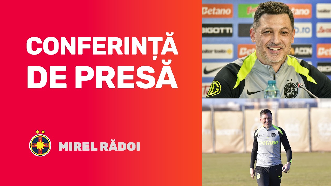 Conferință de presă FCSB » Mirel Rădoi prefațează meciul cu Metaloglobus