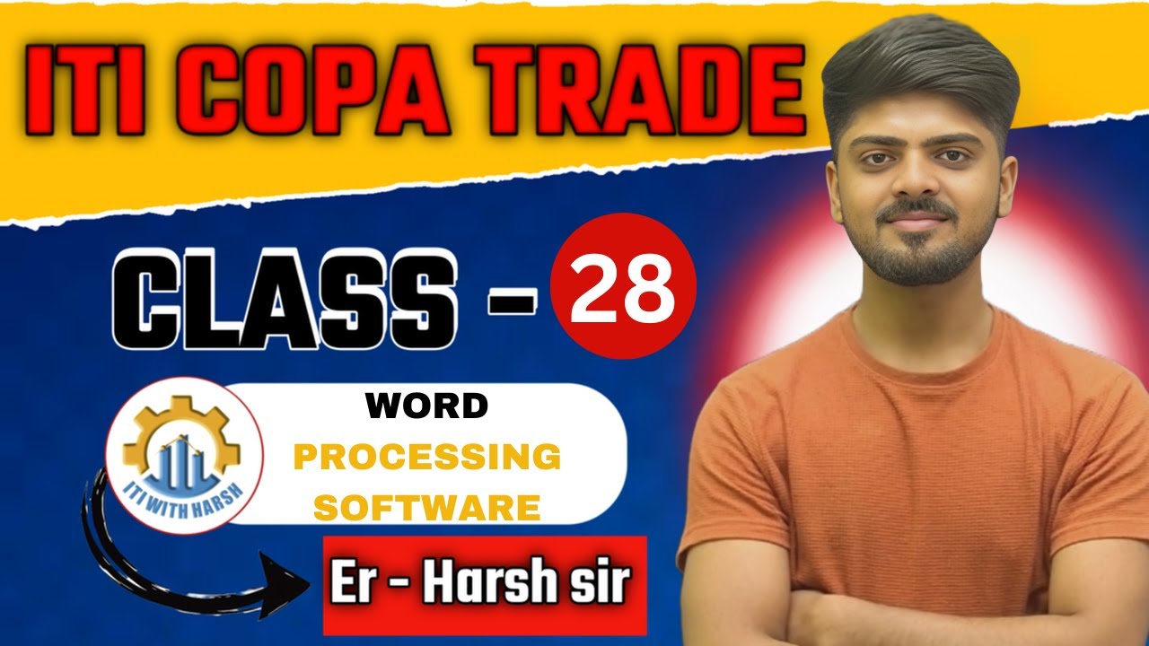 28 MCQ ITI TRADE  COPA / ITI COPA TRADE EXAM PAPER 2025 / COPA CLASSES BY Harsh SIR / iti copa CLASS