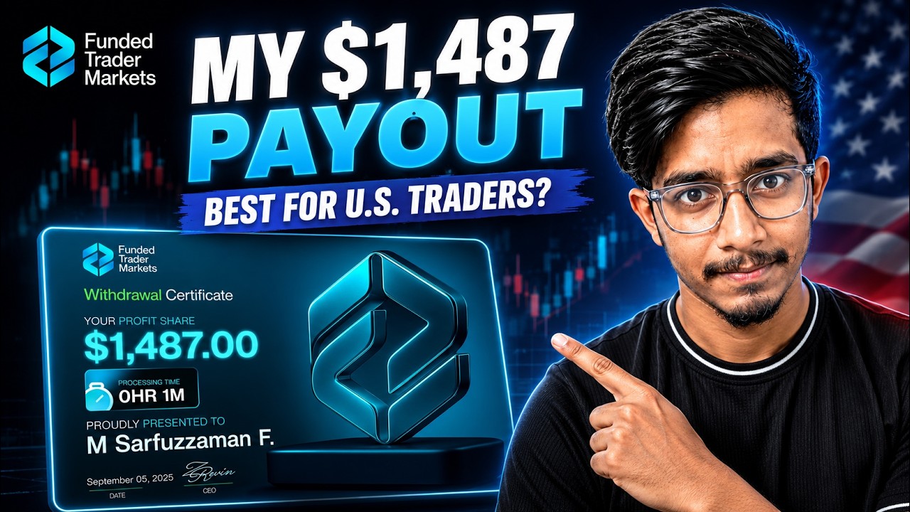 My $1487 Payout with Funded Trader Markets Prop Firm - Best Prop Firm For the U.S. Traders? 🇺🇸