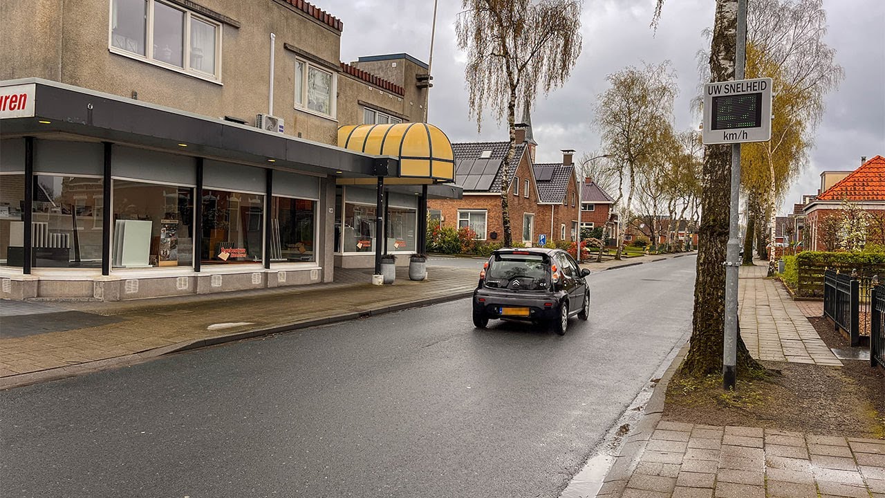 Snelheidsmeters geplaatst in Siddeburen