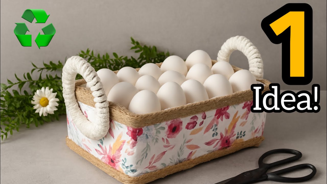 Egg Tray Transformation!😱🔥1 GeniusLow-Cost DIY You Must Try ♻️🤯
