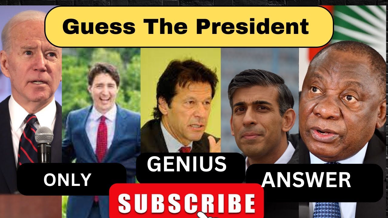Can you Guess The Presidents of the world? presidential quiz!