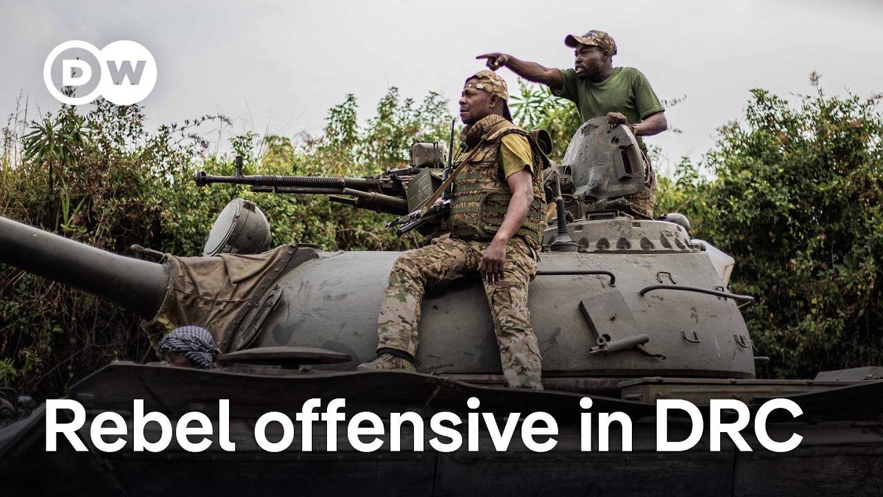 DRC conflict: M23 rebels capture vast territory, close in on regional capital city | DW News