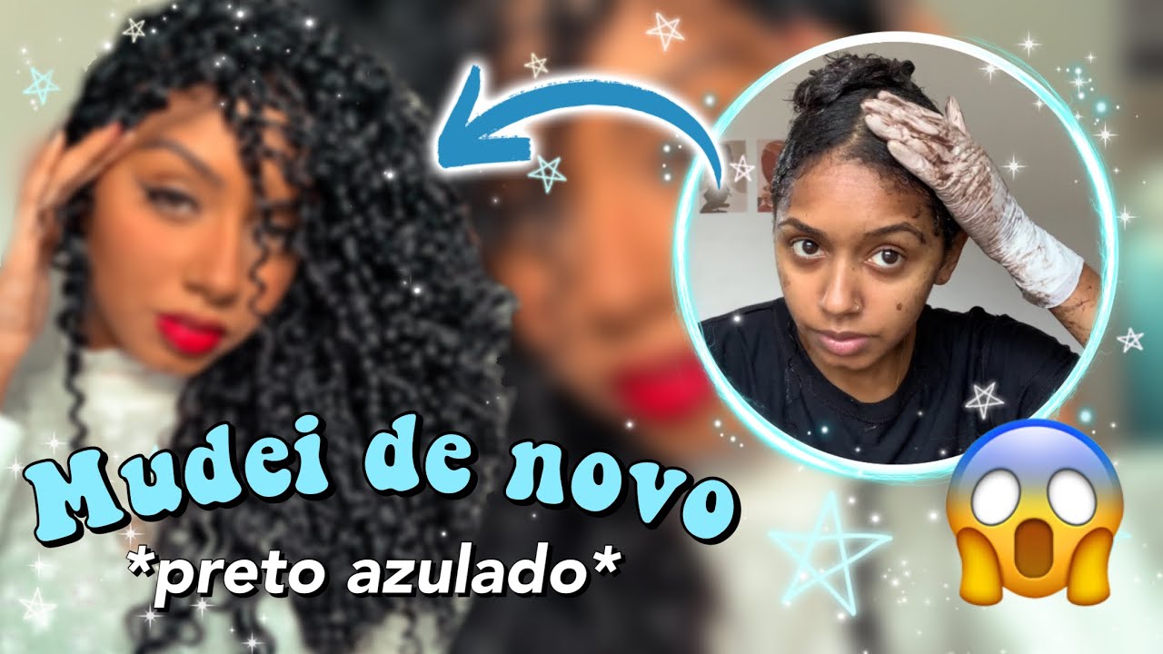 BANHO DE BRILHO COM TINTA PRETO AZULADO EM CABELO CACHEADO SEM DANIFICAR OS FIOS | Fabíola Costa