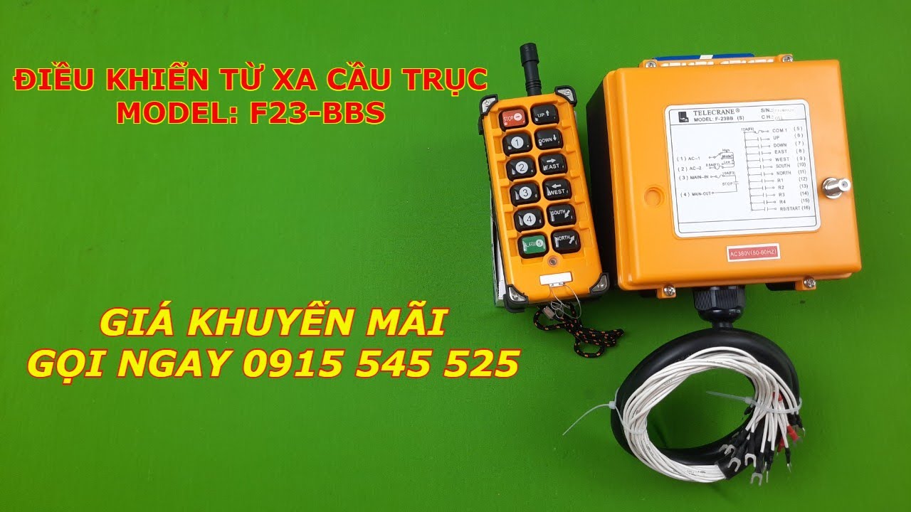 Dieu khien tu xa telecrane f23 bbs, lap dat dieu khien tu xa f23 bbs, huong dan lap dieu khien tu xa