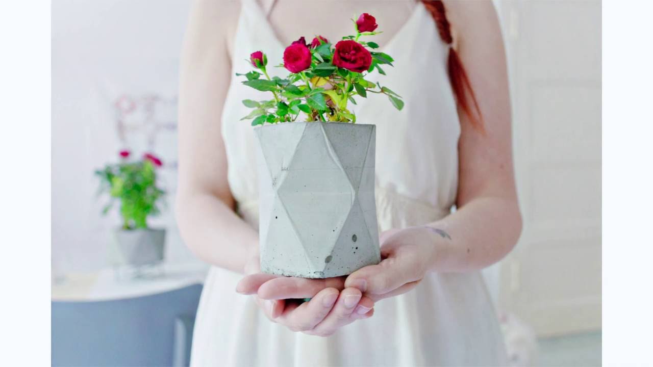 DIY Concrete Planter | Stop Motion Tutorial | LRS