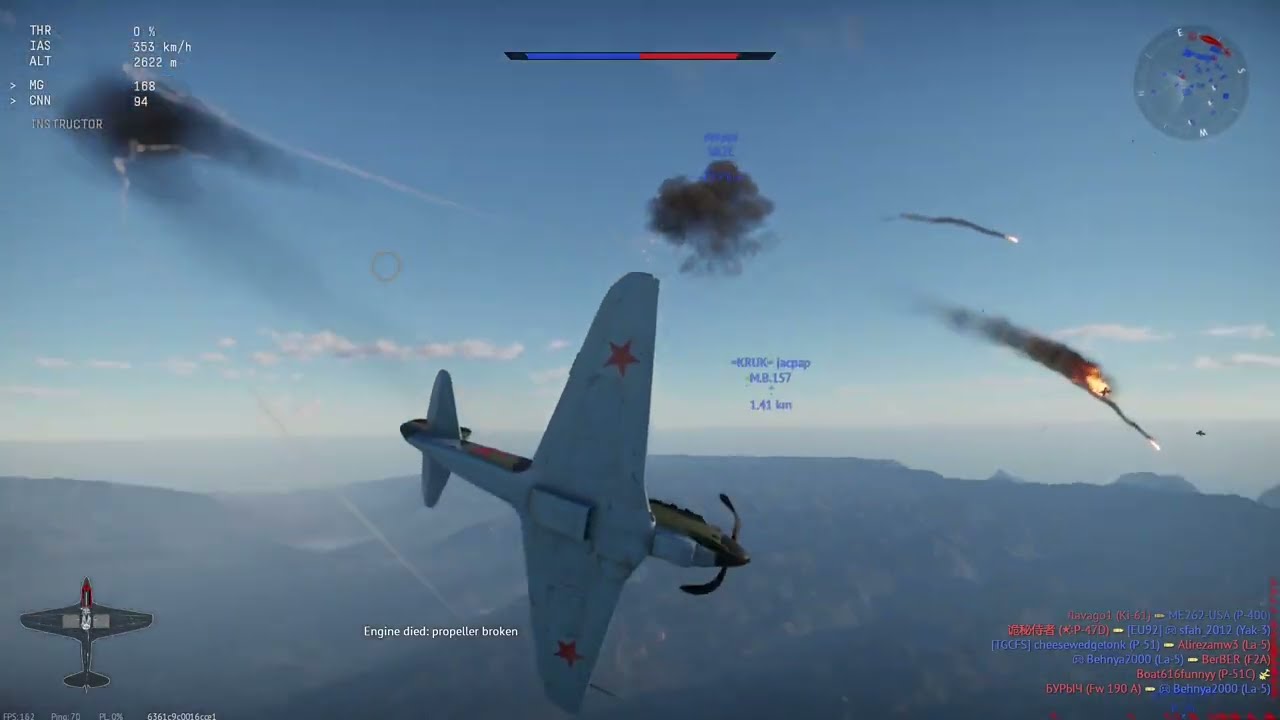 War Thunder: Melee Kill With A Plane!?