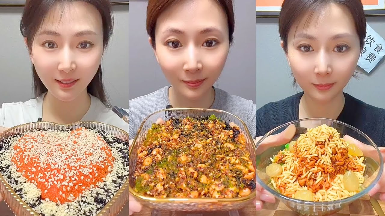 Chinese Colorful Fish Roe & Spicy Seafood ASMR | Crunchy Eating Sounds #13
