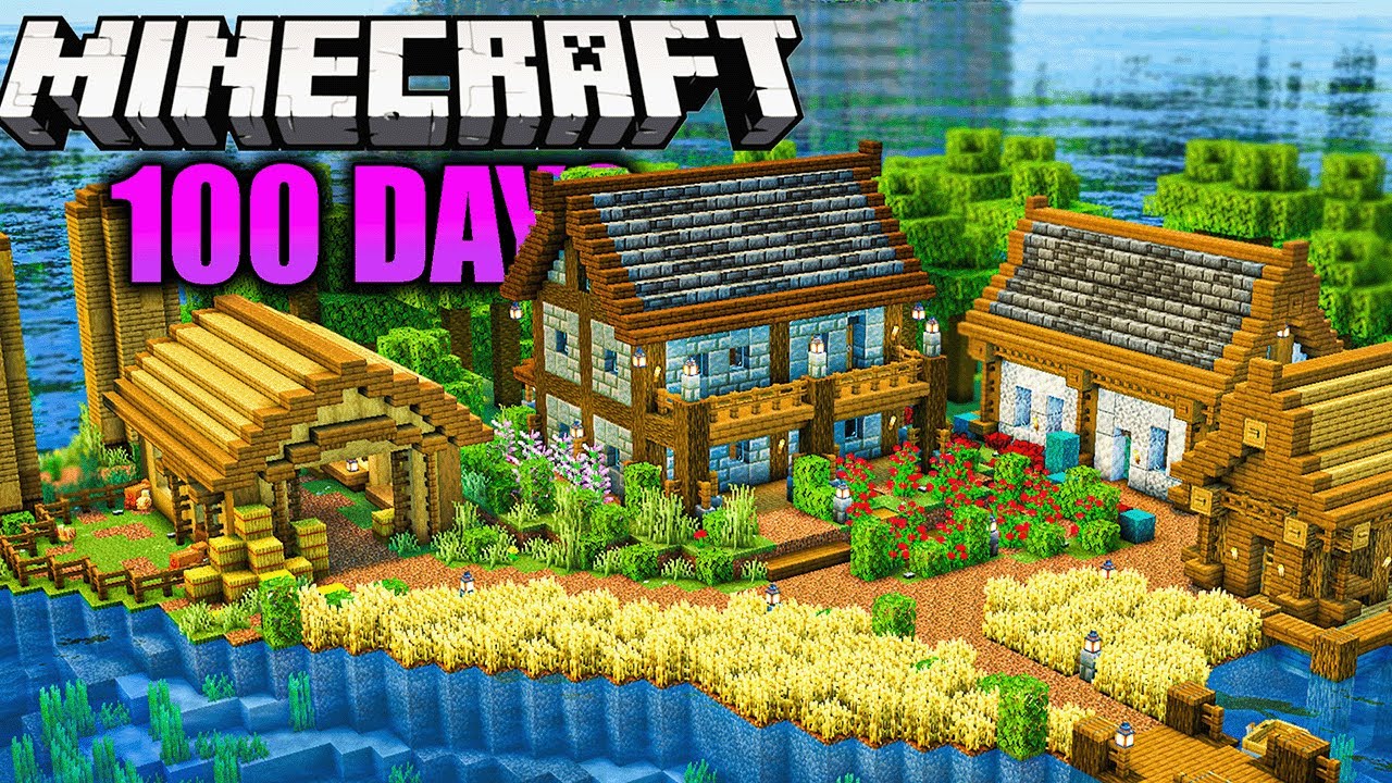 Surviving 100 Days Building The ULTIMATE Survival Base