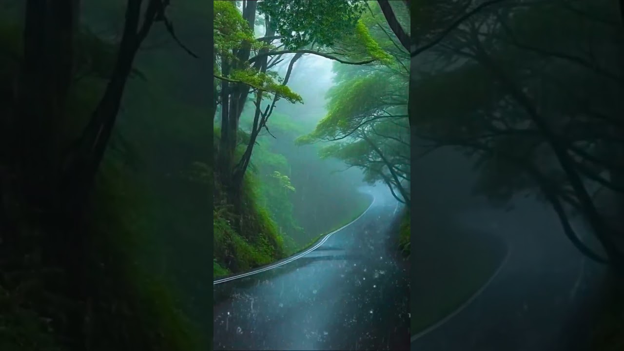 Rainy road - Natural shot 