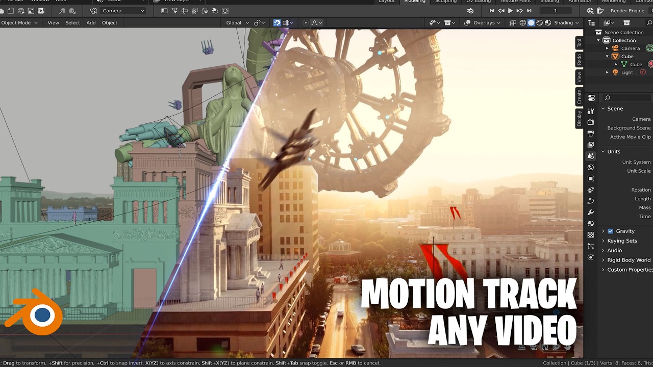 Motion track everything in blender with this vfx trick