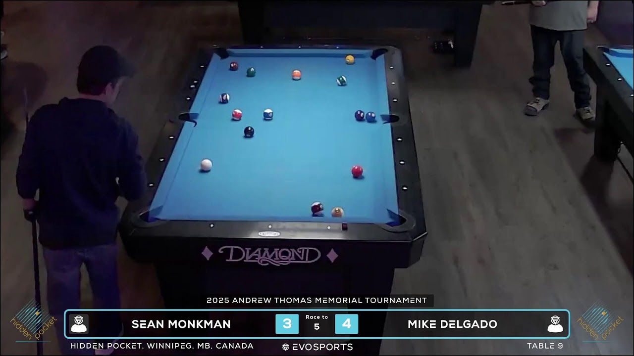SEAN MONKMAN vs MIKE DELGADO - HIDDEN POCKET - TABLE 9 | EvoSports