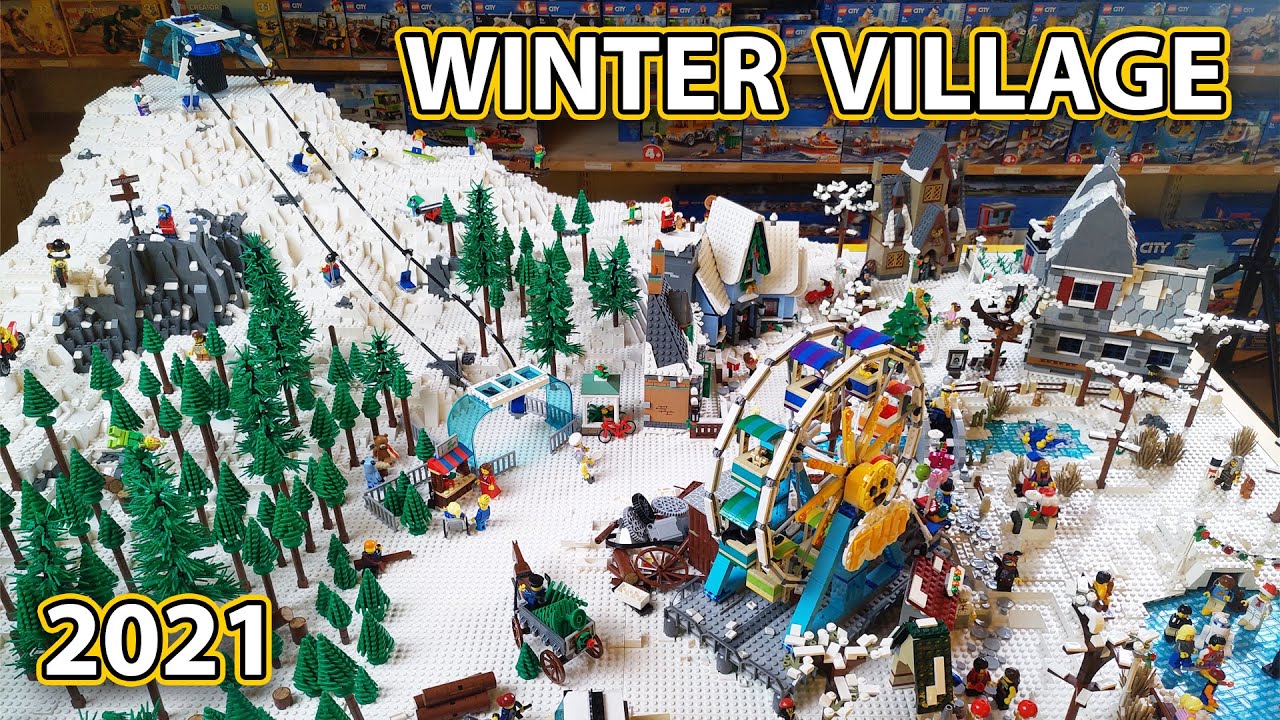 LEGO MOC Winter Village & Ski Mountain