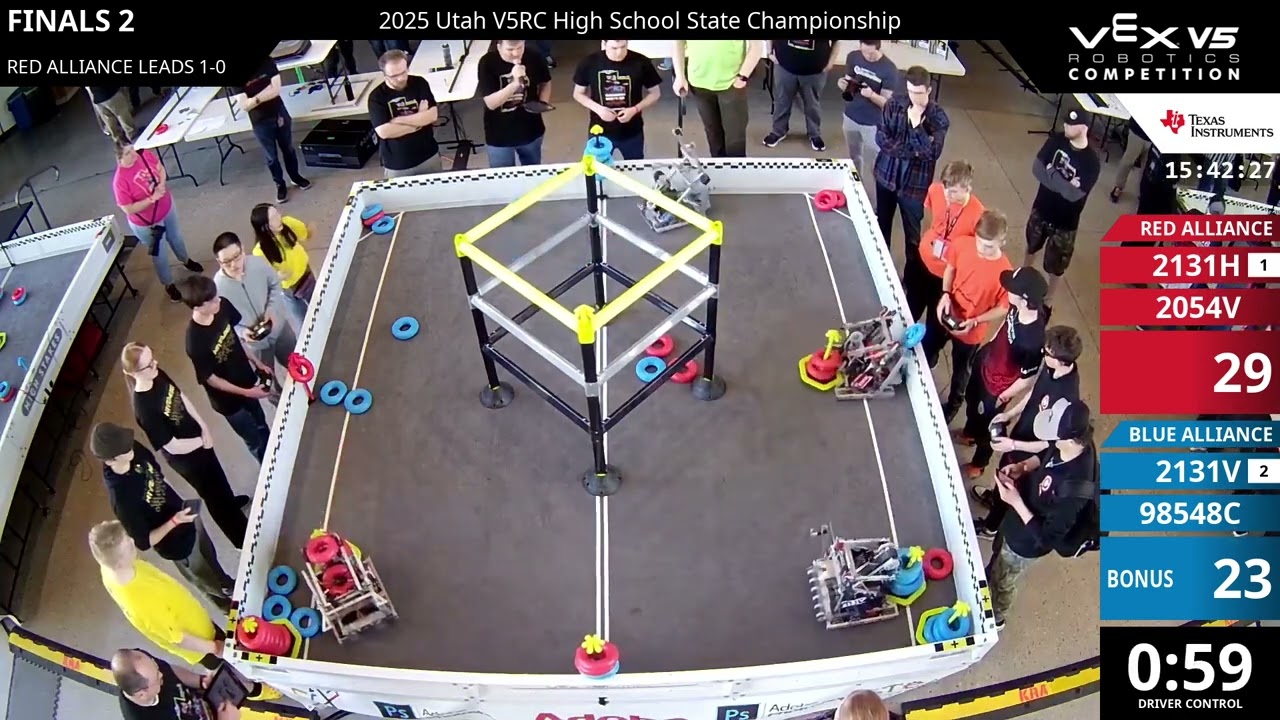 Utah Regionals : Division 1 - Final #1-2 - 2131H & 2054V vs 2131V & 98548C - Auton + Driver