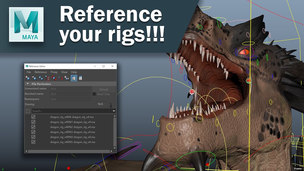 Why you should reference your rig before animating in Maya