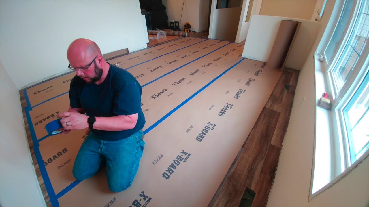 Installing X-Board as floor protection
