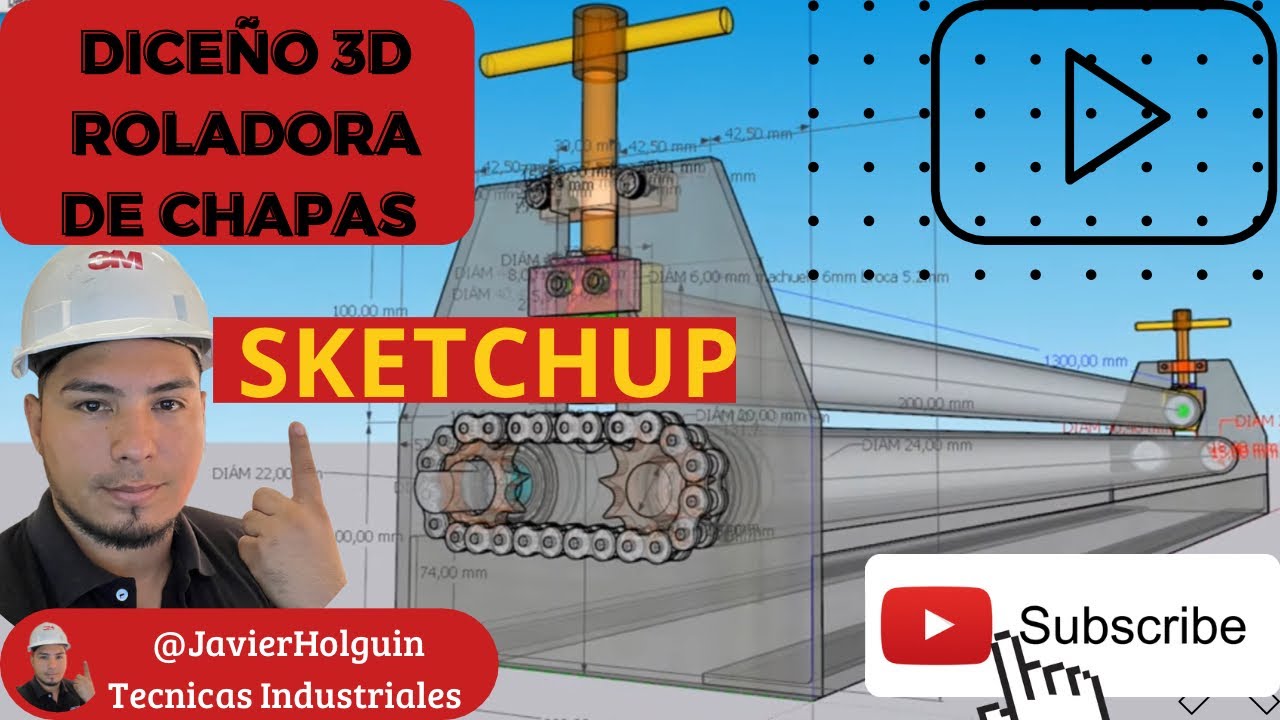 ENSAMBLE DE ROLADORA DE CHAPAS METALICAS