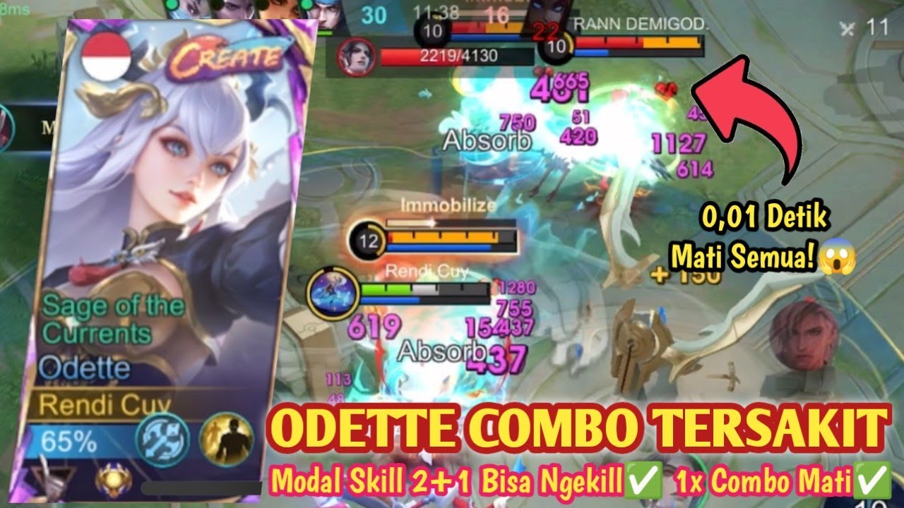ODETTE TERSAKIT! TANPA ULTI MUSUH BISA MATI! SEKALI ULTI RATA! BUILD ODETTE TERSAKIT 2026 - MLBB