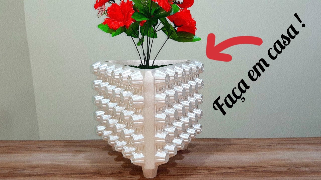 como fazer vaso decorativo de gesso com cartela acrílica de ovos, ganhar dinheiro trabalhando em 🏠