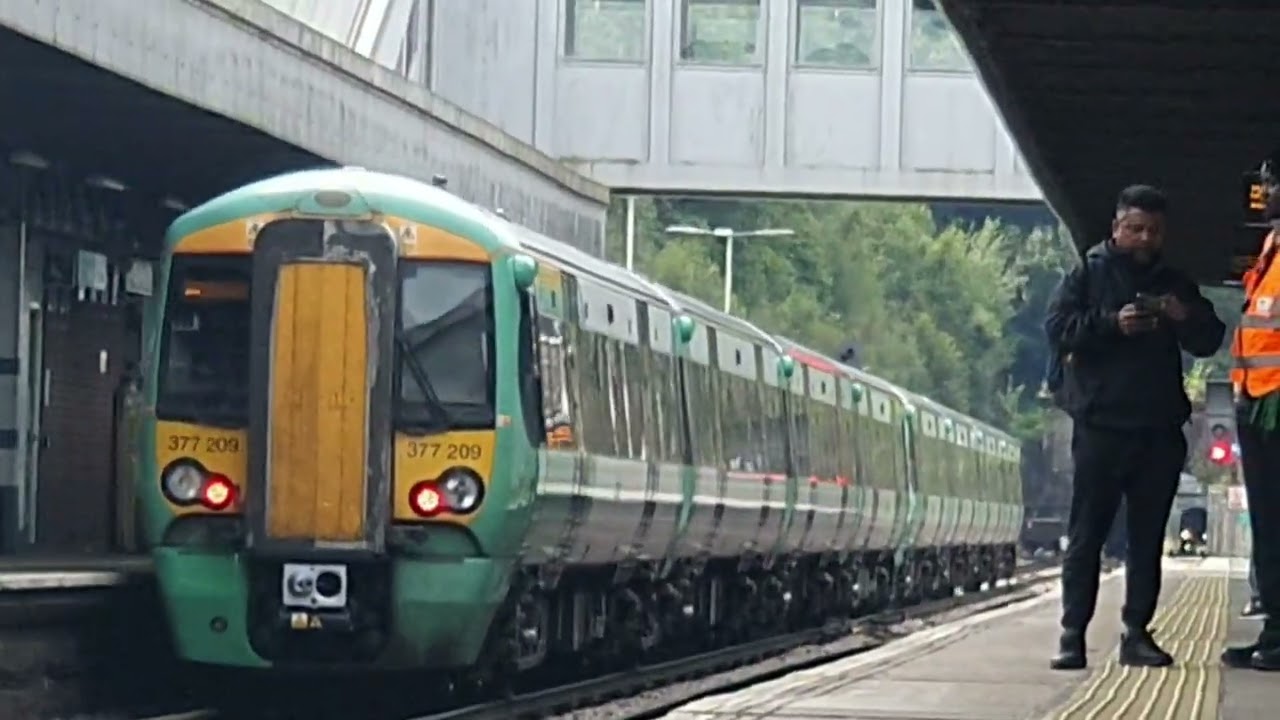 Trains at Haywards Heath Incl Ex GN 387s and NHS Southern 377