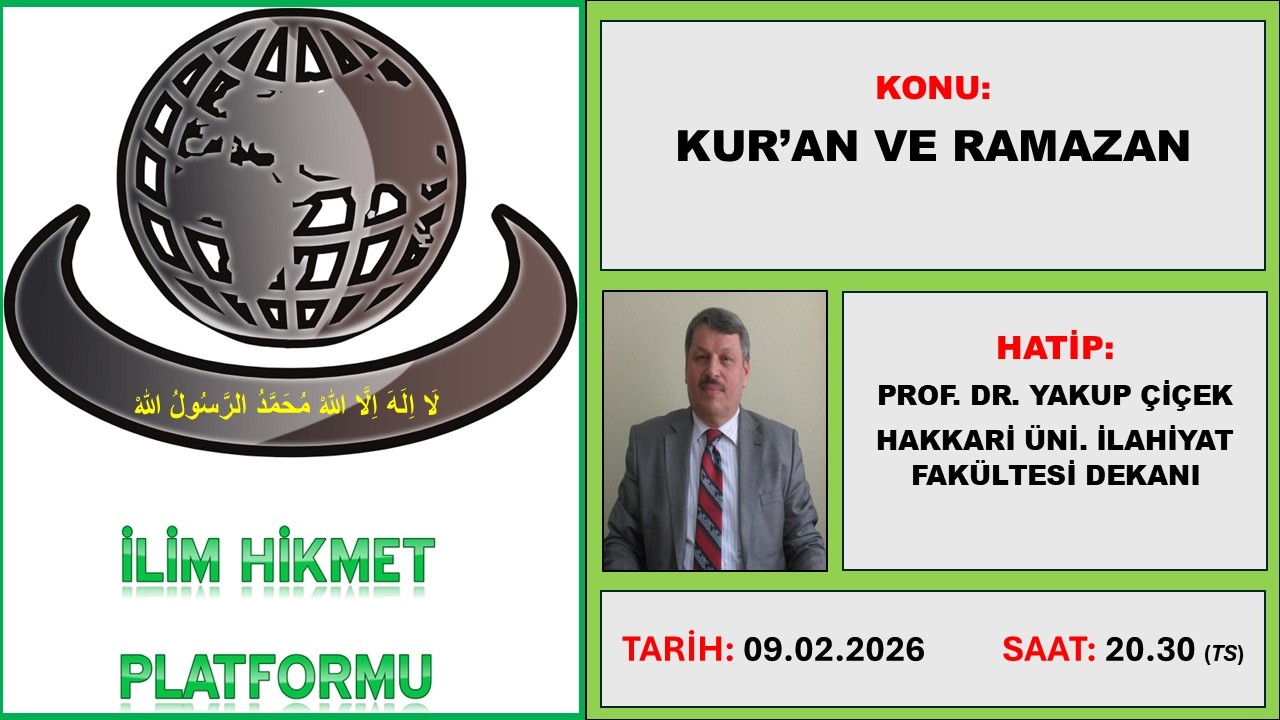 RMAZAN VE KUR'AN - PROF. DR YAKUP ÇİÇEK