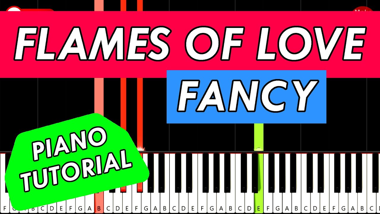 FANCY - FLAMES OF LOVE 🎹 Piano Tutorial
