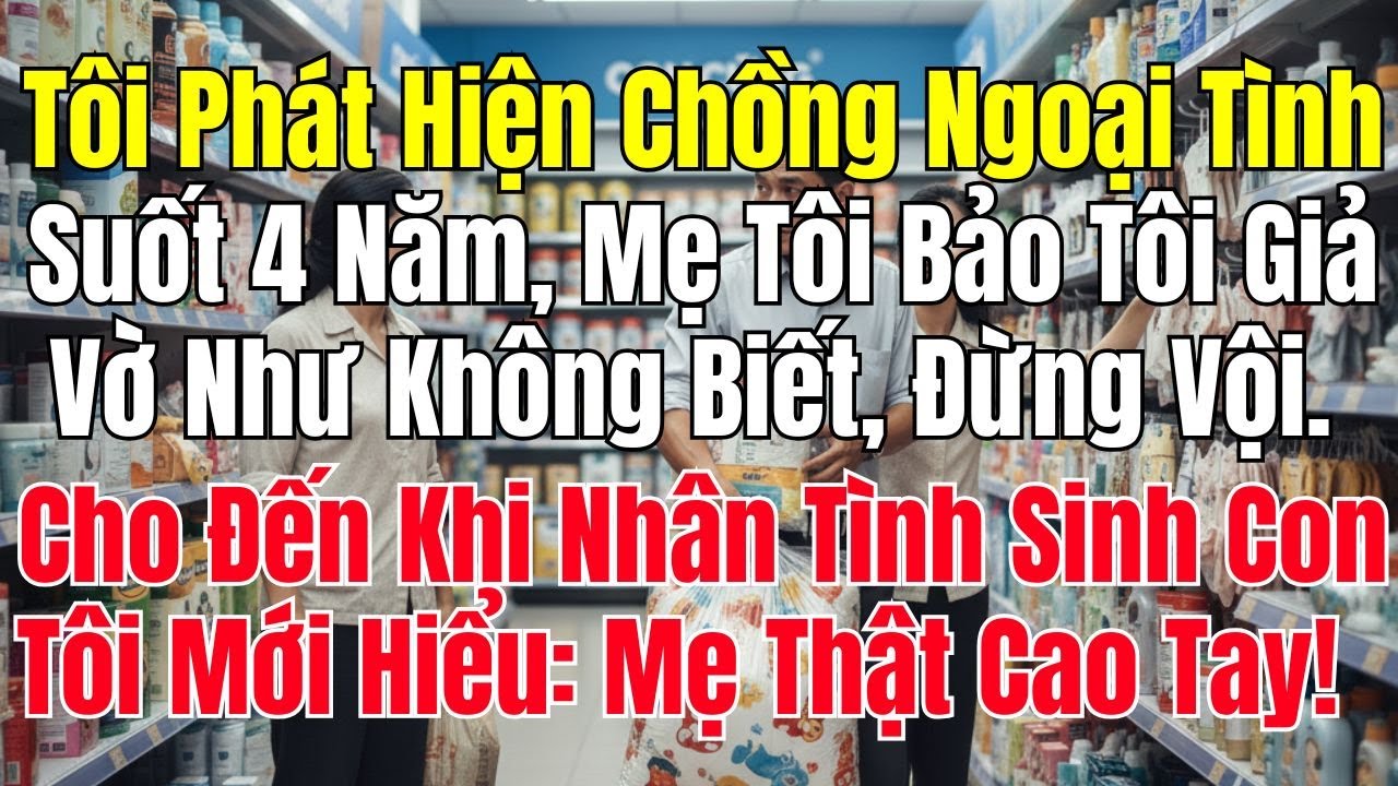 Phát Hiện Chồng Ngoại Tình 4 Năm, Tôi Nghe Lời Mẹ Giả Vờ Không Biết. Đến Khi Tiểu Tam Sinh Con...
