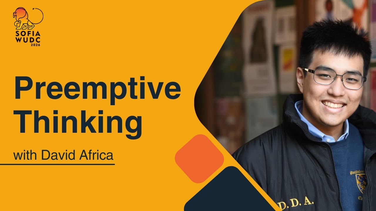 Preemptive Thinking With David Africa.