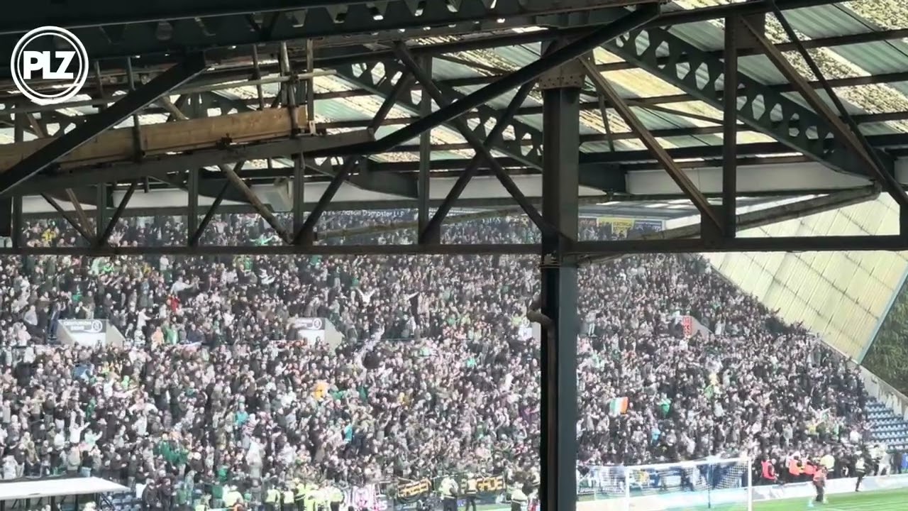 🎥 🔊 | WATCH | Celtic fans celebrate at Rugby Park
