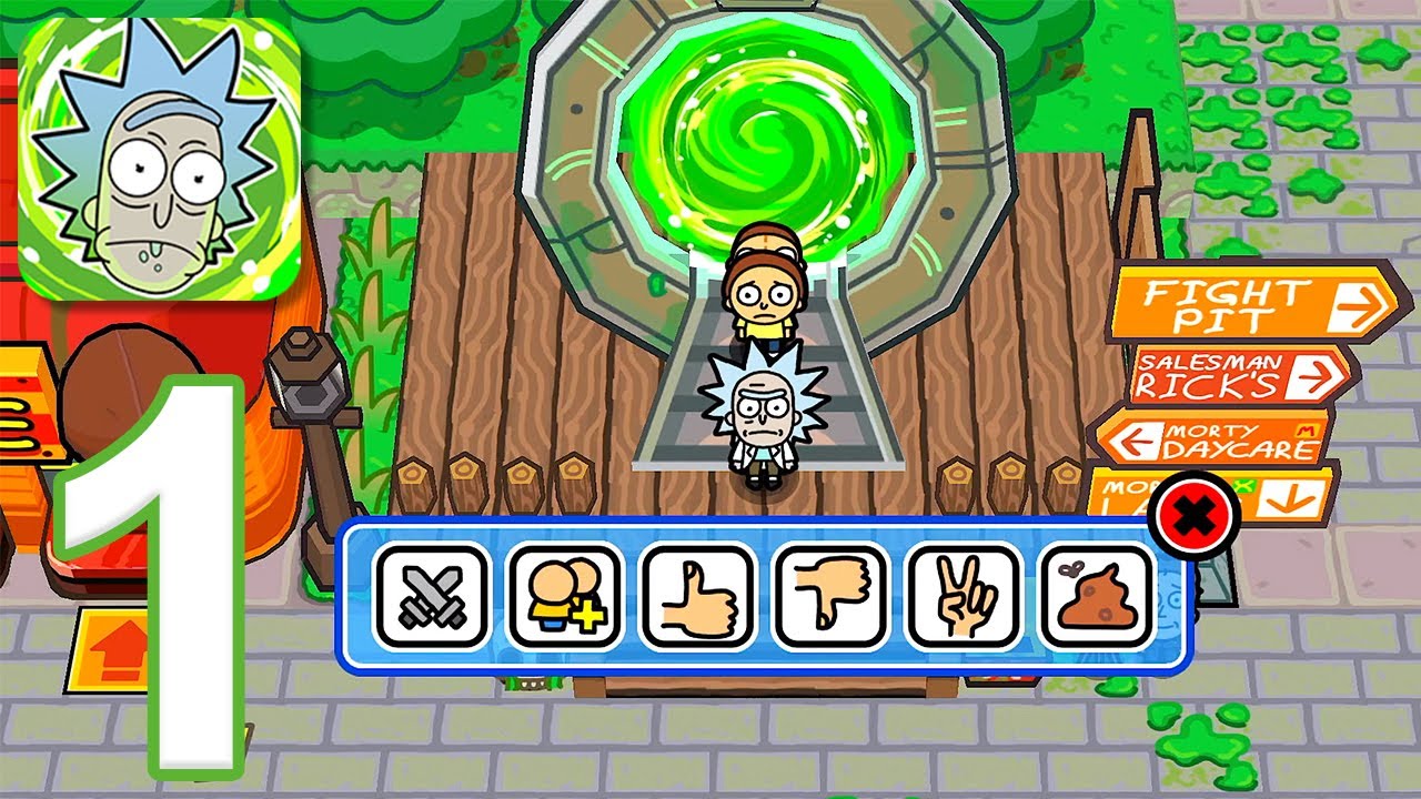 Pocket Mortys: Multiplayer - Gameplay Walkthrough Part 1 - Tutorial (iOS, Android)