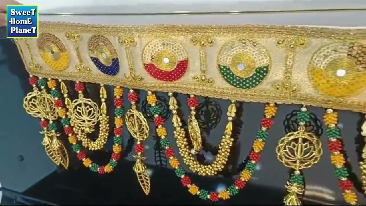 New Thoranam Beads With Pearl 90cm Door Hanging Toran Home Decoration Thoranam VLT-122